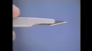 I'm not a doctor or anything, but I'm pretty sure that is just an x-acto knife.