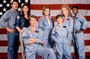 SPACECAMP, Tom Skerritt, Kate Capshaw, Tate Donovan, Lea Thompson, Joaquin Phoenix, Kelly Preston, Larry B. Scott, 1986, TM and Copyright (c)20th Century Fox Film Corp. All rights reserved.